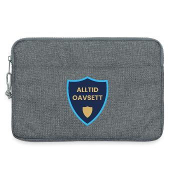 Always regardless of shield motif - Laptop bag 13" - heather grey - Front