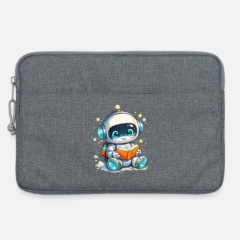 Kleiner Leser der Zukunft - Laptoptasche 13" - Grau meliert