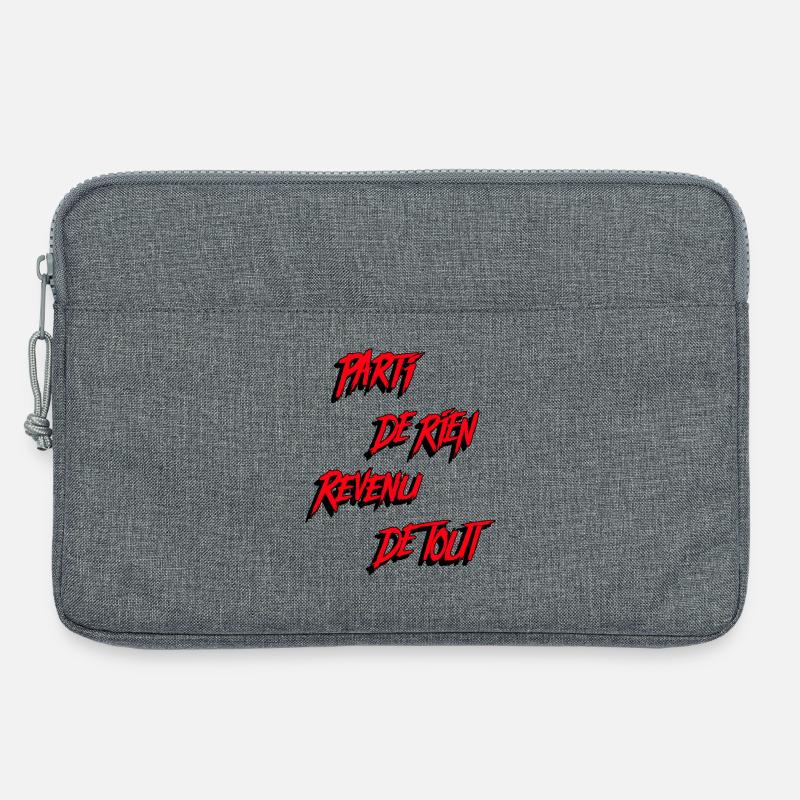 STARTING FROM NOTHING, COMING BACK FROM EVERYTHING! - Laptop bag 13" - heather grey