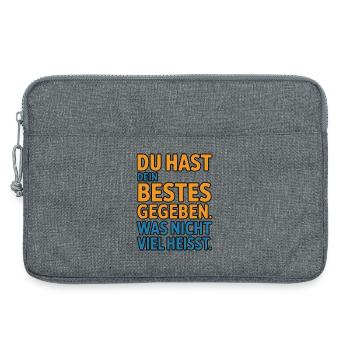 Tu as fait de ton mieux, ce qui ne veut pas dire grand-chose - Sacoche pour ordinateur portable 13 pouces - gris chiné - Devant