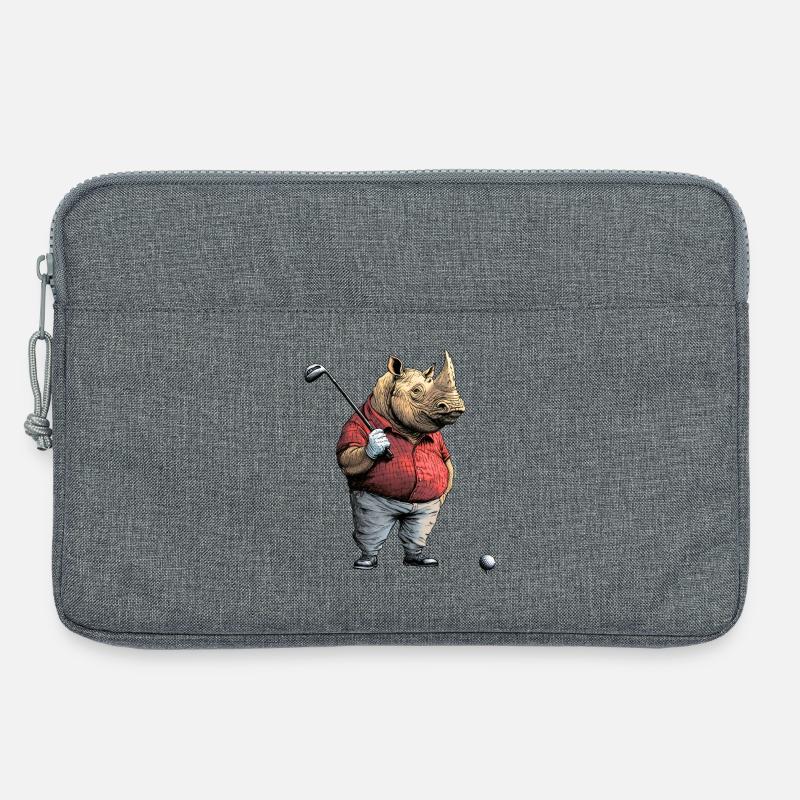 Nashörner Golf - Laptoptasche 13" - Grau meliert