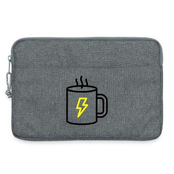 Kaffeebecher Blitz Energie - Laptoptasche 13" - Grau meliert - Vorne