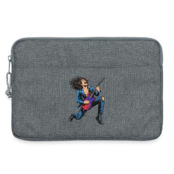High-energy rock guitar performance - Laptop bag 13" - heather grey - Front