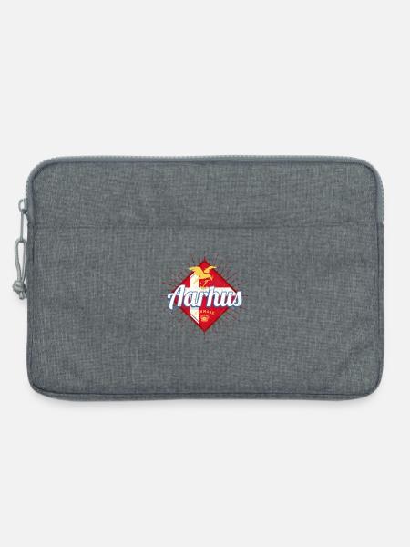 Aarhus Stadt Dänemark Retro Möwe Vintage Souvenir - Laptoptasche 13" - Grau meliert