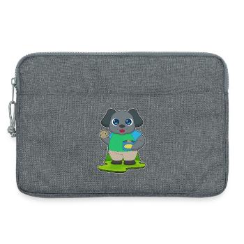 Dog Cookie - Sacoche pour ordinateur portable 13 pouces - gris chiné - Devant