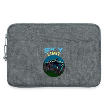 Saut en hauteur : Le ciel est la limite ! - Sacoche pour ordinateur portable 13 pouces - gris chiné - Devant