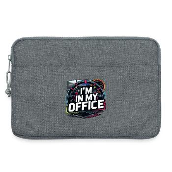 Ich bin in meinem Büro - Laptoptasche 13" - Grau meliert - Vorne