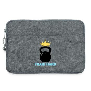 Entraînement à couronne avec kettlebell - Sacoche pour ordinateur portable 13 pouces - gris chiné - Devant