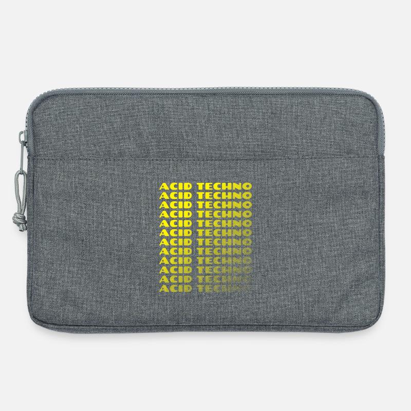 Acid Techno Repeat Neon - Laptoptasche 13" - Grau meliert
