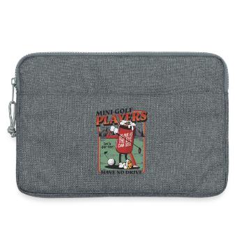 Funny golfer design for golf players - Laptop bag 13" - heather grey - Front