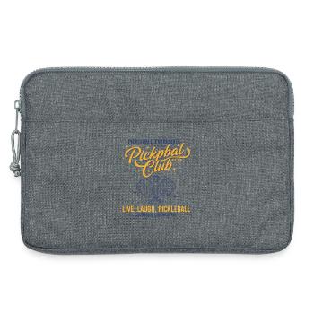 Joueur de pickleball, le pickleball adore le pickleball en direct - Sacoche pour ordinateur portable 13 pouces - gris chiné - Devant