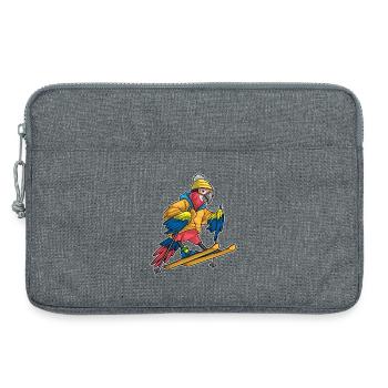 Ski Perroquet Sports d’hiver - Sacoche pour ordinateur portable 13 pouces - gris chiné - Devant