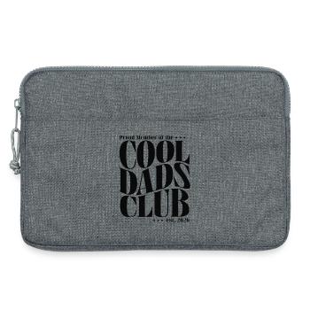 Club des papas cool - Cadeau pour futurs papas 2026 - Sacoche pour ordinateur portable 13 pouces - gris chiné - Devant