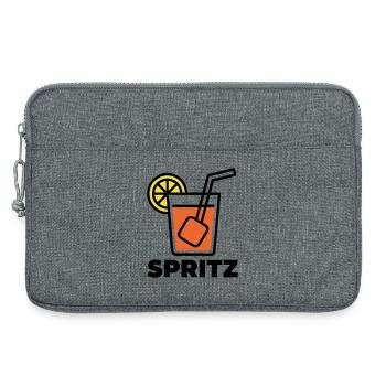 Cocktail Spritz Boisson d’été en Italie Vacances - Sacoche pour ordinateur portable 13 pouces - gris chiné - Devant