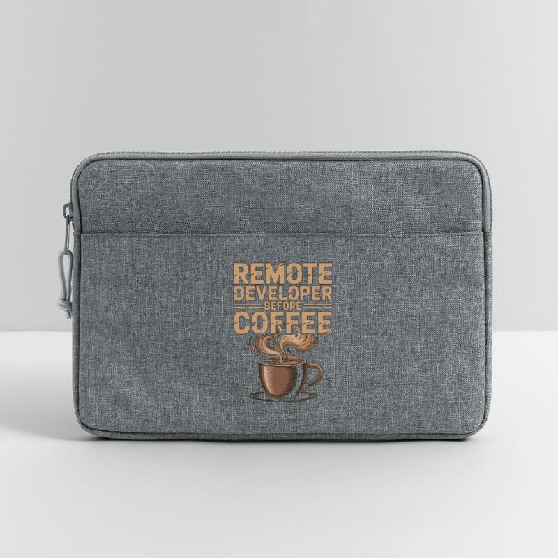 Remote Developer Before Remote Coder Coffee Lover Laptop bag 13"