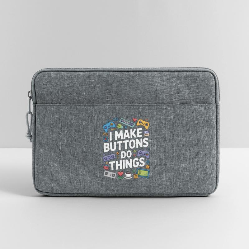 Game Developer I Make Buttons Software Developer Laptoptasche 13"