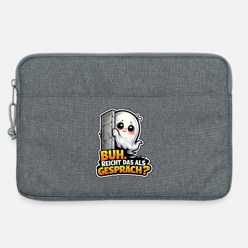 Funny Ghost - Laptoptasche 13" - Grau meliert