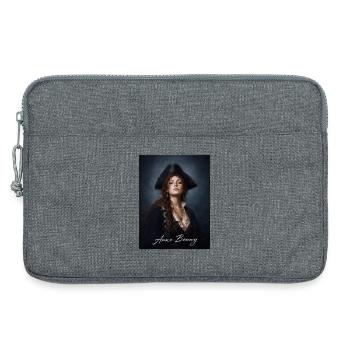 Anne Bonny Piratin Portrait - Laptoptasche 13" - Grau meliert - Vorne