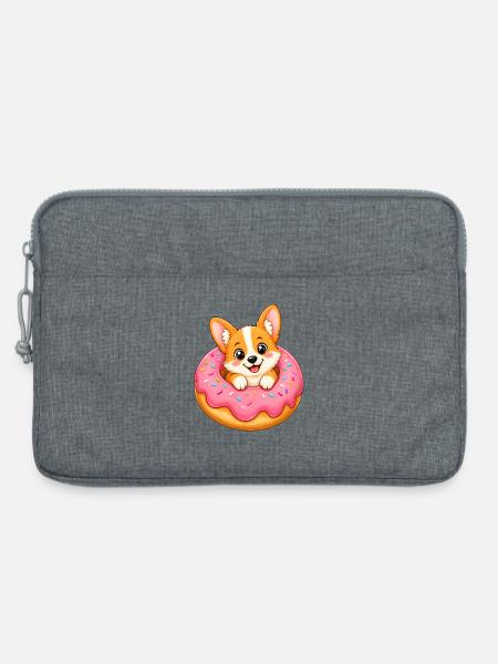 Korgi Donut Corgi Dog - Laptoptasche 13" - Grau meliert