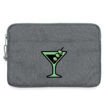 Cocktail Glass Summer Drink Vacances de garçon pour filles - Sacoche pour ordinateur portable 13 pouces - gris chiné - Devant
