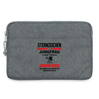 Jungfrau Sternzeichen Horoskop Aszendent Perfekt - Laptoptasche 13" - Grau meliert - Vorne