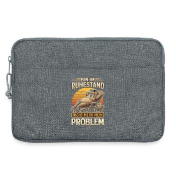 Ruhestand Walross Relax-Design - Laptoptasche 13" - Grau meliert - Vorne
