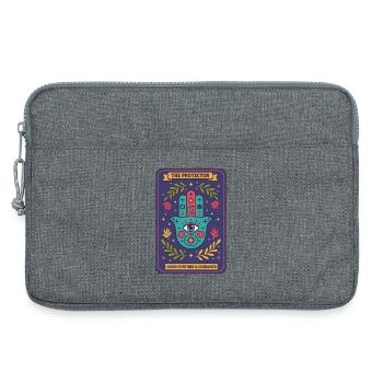 Spiritualité Géométrie sacrée Le Protecteur - Sacoche pour ordinateur portable 13 pouces - gris chiné - Devant