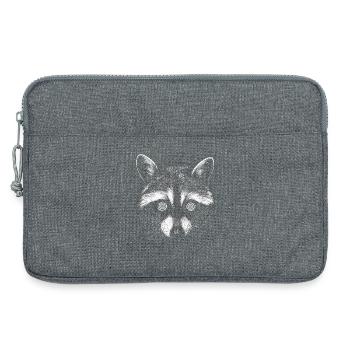 Raton laveur nature Tête de raton laveur - Sacoche pour ordinateur portable 13 pouces - gris chiné - Devant