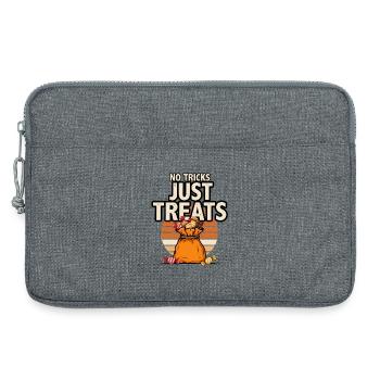 Bonbons d’Halloween – Pas de tours Juste des friandises - Sacoche pour ordinateur portable 13 pouces - gris chiné - Devant