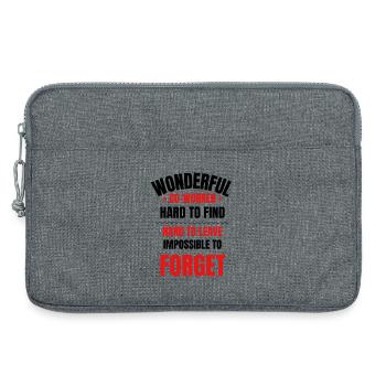 Coworker Farewell Gift - Laptop bag 13" - heather grey - Front