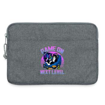 Gamer Gaming Cat Video Game - Laptoptasche 13" - Grau meliert - Vorne