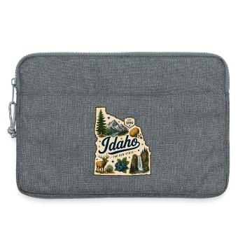 Idaho The Gem State Vintage Travel Aufkleber - Laptoptasche 13" - Grau meliert - Vorne
