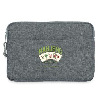 Mahjong-Spiel Sozialclub-Mahjong-Spieler - Laptoptasche 13" - Grau meliert - Vorne