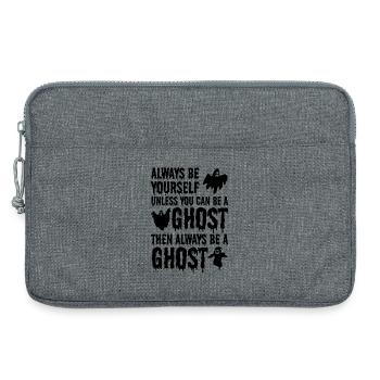 Always be yourself unless you can be a Ghost - Laptoptasche 13" - Grau meliert - Vorne