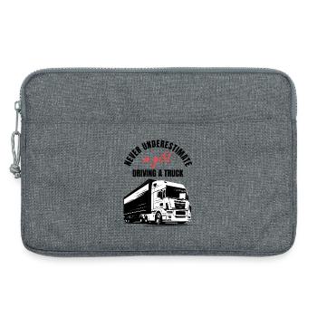 Chauffeuse de camion - Sacoche pour ordinateur portable 13 pouces - gris chiné - Devant