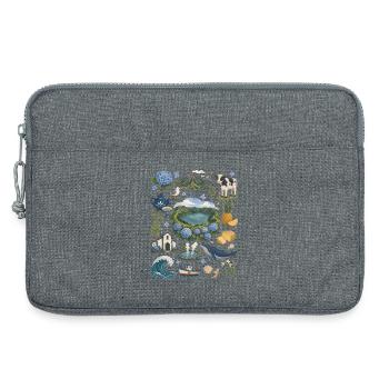 Azoren | Vulkaninseln, Wale & Natur - Laptoptasche 13" - Grau meliert - Vorne