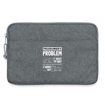 Programmer Problem Computer Science - Laptop bag 13" - heather grey - Front