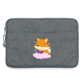 Fuchs Wolken - Laptoptasche 13" - Grau meliert - Vorne