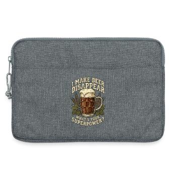 I Make Beer Disappear Craft Beer - Laptoptasche 13" - Grau meliert - Vorne