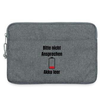 Niedrige Batterie Silhouette - Laptoptasche 13" - Grau meliert - Vorne