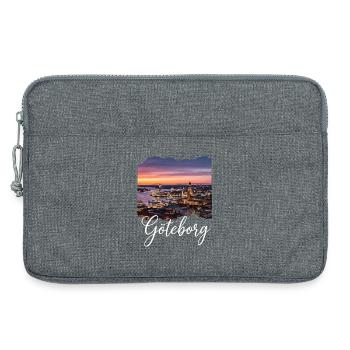 Göteborg Skyline Sonnenuntergang - Laptoptasche 13" - Grau meliert - Vorne