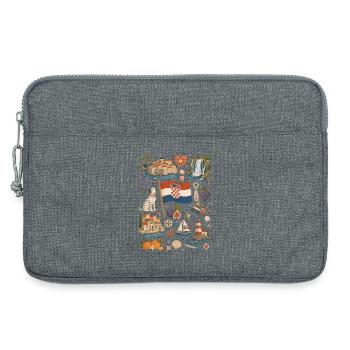 Croatia | Adriatic, Islands & Joie de vivre - Laptop bag 13" - heather grey - Front