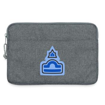 Balance tribale du zodiaque et Air - Sacoche pour ordinateur portable 13 pouces - gris chiné - Devant