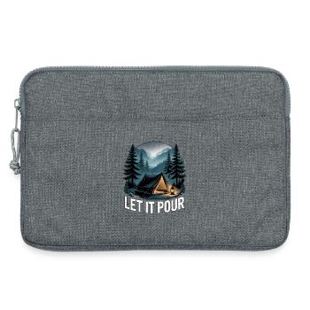 Que ça coule pour camper - Sacoche pour ordinateur portable 13 pouces - gris chiné - Devant
