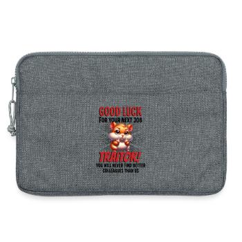 Funny Farewell Coworker - Laptop bag 13" - heather grey - Front
