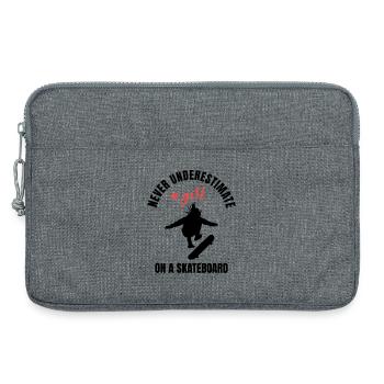 Skater Girl Power - Laptop bag 13" - heather grey - Front