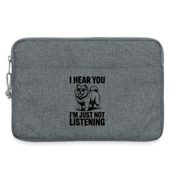 Chow Chow Dictons Chiens Drôle Chow Chow Cadeau - Sacoche pour ordinateur portable 13 pouces - gris chiné - Devant