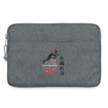japan Drachen japanisch anime asiatisch - Laptoptasche 13" - Grau meliert - Vorne