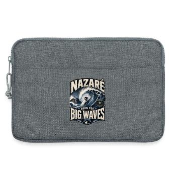 Grosses Vagues de Nazaré - Sacoche pour ordinateur portable 13 pouces - gris chiné - Devant