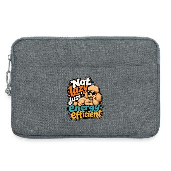 Caniche - Sacoche pour ordinateur portable 13 pouces - gris chiné - Devant